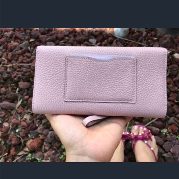 NWT Kate SpadeLeather Wristlet Wallet Bi Fold Pink - Picture 2 of 8